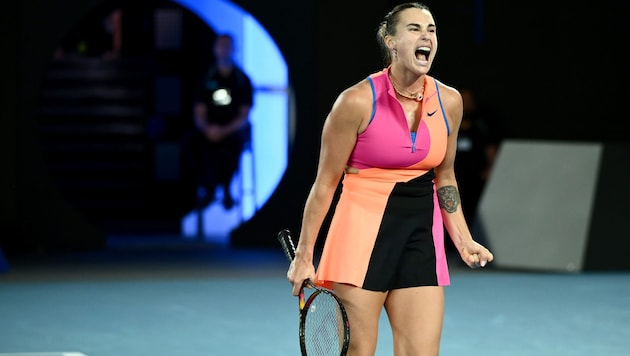 Aryna Sabalenka zieht ins Finale ein.