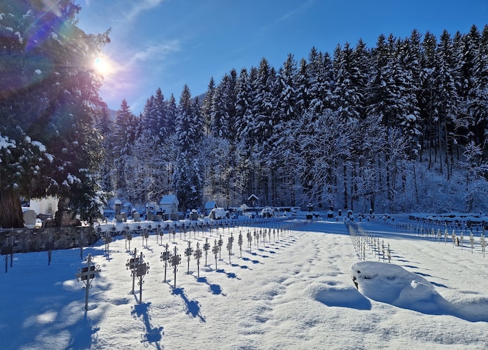 „Krone“-Leser Peter Krall schcikte uns einen winterlichen Gruß aus Kötschach-Mauthen.