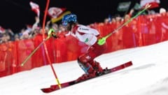 Marco Schwarz beim Nachtslalom in Schladming