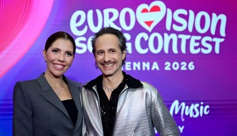 Victoria Swarovski und Michael Ostrowski sind schon voller Vorfreude auf den Song Contest in ...
