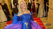 Letztes Jahr in einem Traum in Blau: Simone Lugner auf dem Wiener Opernball 2025.