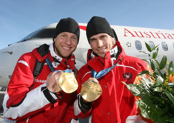 Bernhard Gruber, Felix Gottwald bei der Rückkehr aus Vancouver
