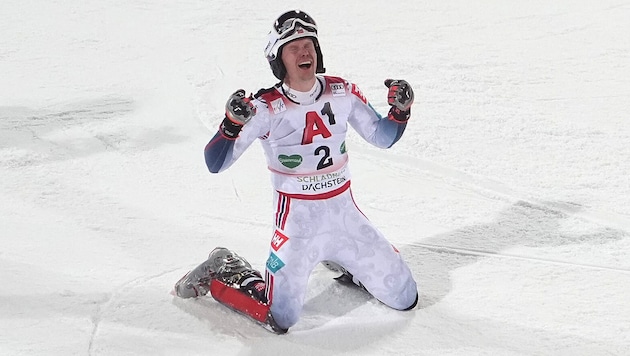 Historischer Jubel: Henrik Kristoffersen gewann zum fünften Mal den Slalom-Klassiker auf der ...