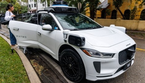 Ein Robotaxi der Google-Schwesterfirma Waymo