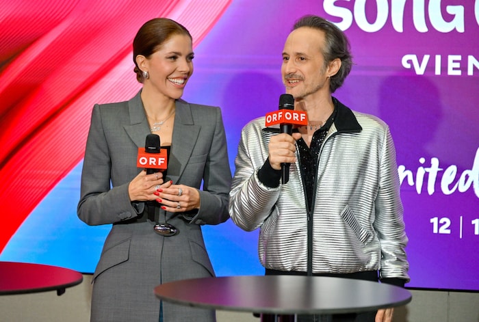 Victoria Swarovski und Michael Ostrowski moderieren den diesjährigen Song Contest in Wien