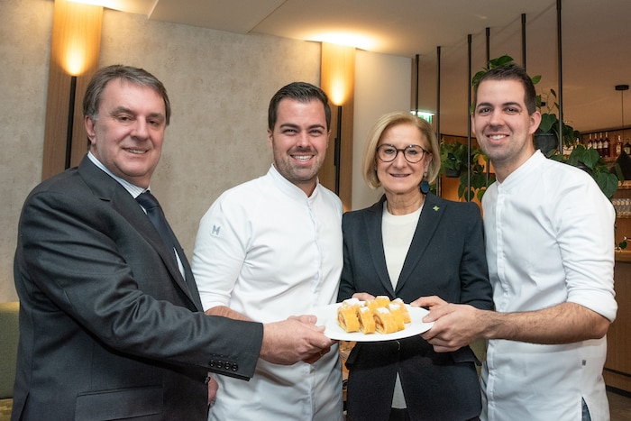 Wolfgang Ecker, Stefan Görg, Johanna Mikl-Leitner und Martin Görg (v.l.n.r.)