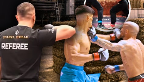 Auch bei den Heukämpfen von Sparta Royale müssen Ringrichter ihre Augen ganz genau auf Arme und ...