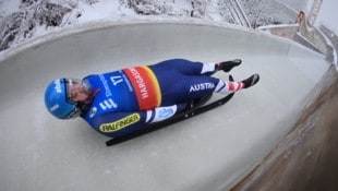 David Gleirscher bezwang den umgebauten Eiskanal in Igls als erster Rodler.