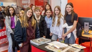 Große Freude hatten die Besucher auch im Podcast-Studio der „Krone“. Dort erzählten sie von den ...