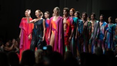Defilee der „Unt!tled.Show“ bei der Vienna Fashion Week im vorigen September – mit Anna ...