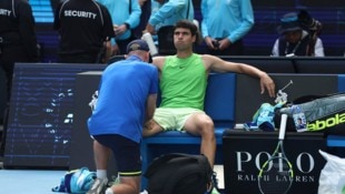 Carlos Alcaraz hatte im Semifinale gegen Alexander Zverev zu kämpfen.
