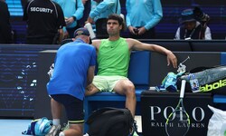 Carlos Alcaraz hatte im Semifinale gegen Alexander Zverev zu kämpfen.