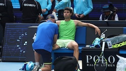 Carlos Alcaraz hatte im Semifinale gegen Alexander Zverev zu kämpfen.