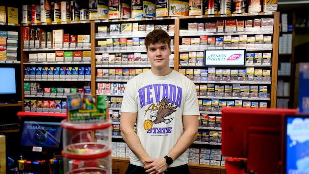 Am nächsten Tag schon wieder arbeiten: der überfallene Trafikant Andreas Fuchs.