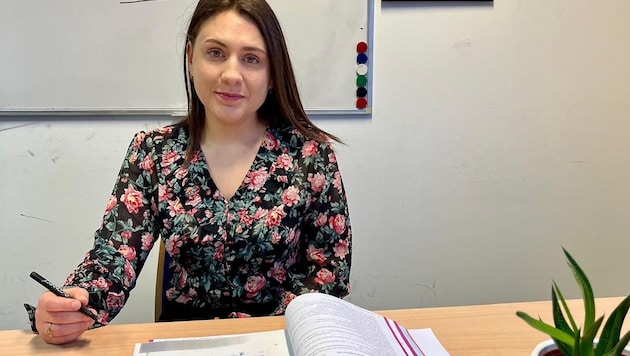 Katharina unterrichtet – und möchte das trotz Krankheit auch weiterhin.