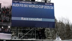 Die Abfahrt in Crans-Montana wurde nach einer Sturzorgie abgebrochen.