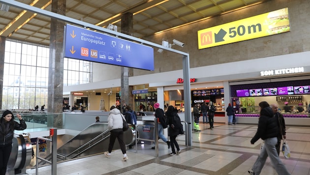 Beamte der Bereitschaftseinheit Wien führten im Bereich des Westbahnhofs eine Schwerpunktaktion ...