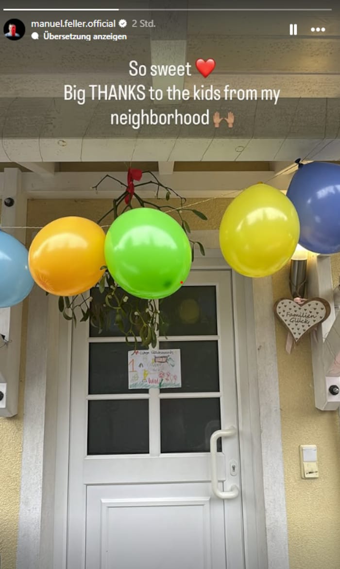 Eine süße Überraschung für den Kitz-Triumphator!