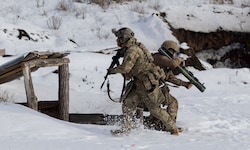 Ukrainische Streitkräfte beim Training