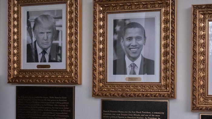 Werden keine Freunde mehr: US-Präsident Donald Trump (l.) und sein demokratischer Vorgänger ...