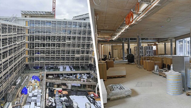 Der Rohbau steht, jetzt starten die Arbeiten im Inneren.