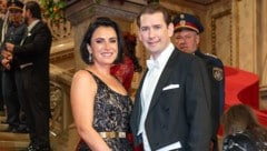 Letztes Jahr war Alt-Bundesministerin Elli Köstinger mit Kurz am Ball.