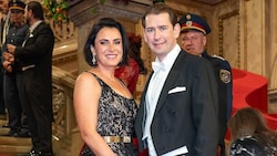 Letztes Jahr war Alt-Bundesministerin Elli Köstinger mit Kurz am Ball.