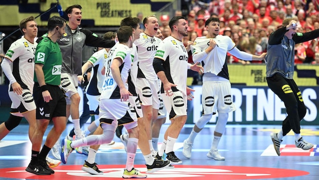 Großer Jubel bei den Deutschen