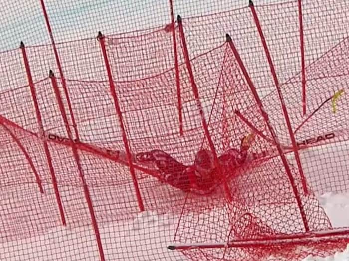 Lindsey Vonn landed in the safety net.