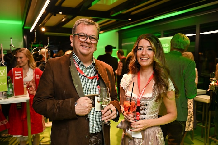 Thomas Ziegler und Bettina Miesbauer genossen das Fest.