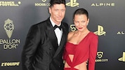 Robert Lewandowski mit seiner Frau Anna