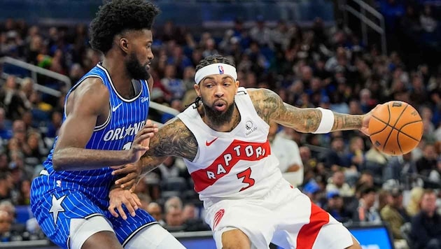 Brandon Ingram (re.) war in Top-Form – geholfen hat‘s den Raptors nichts.