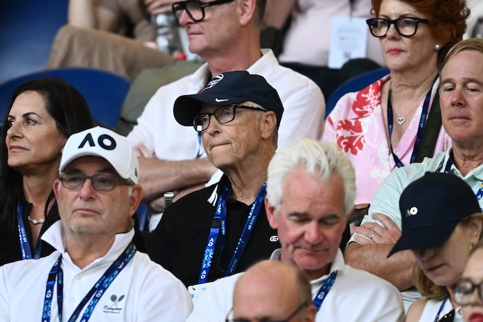 Gates was attending the Australian Open when the new files were released.