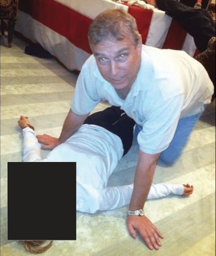 Bilder aus den am 30. Jänner veröffentlichten Epstein-Akten zeigen einen Mann, der auf allen ...