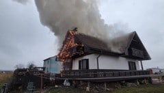 In Kalsdorf stand am Freitag ein Wohnhaus in Vollbrand.