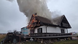 In Kalsdorf stand am Freitag ein Wohnhaus in Vollbrand.
