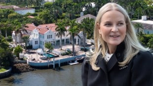 Die norwegische Kronprinzessin Mette-Marit wohnte in Epsteins Villa in Palm Beach. Jetzt gibt ...