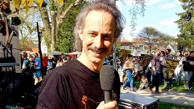 Michael Ostrowski beim Schlagergarten Gloria im Grazer Volksgarten