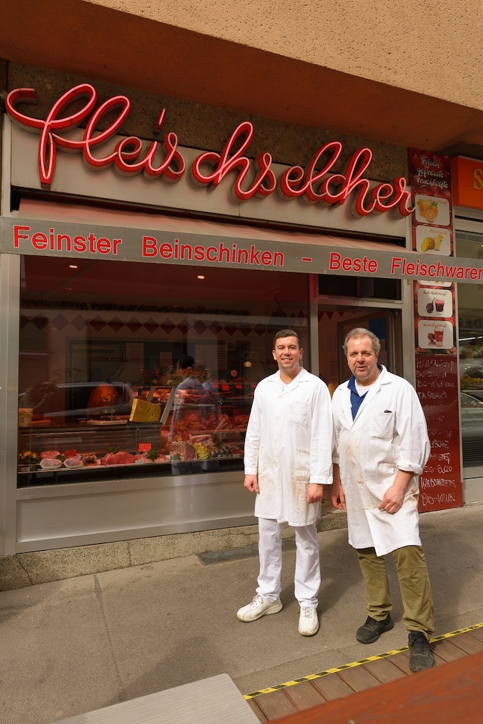 Josef und Florian Kröppel, Wien: „Wir verstehen nicht, warum man die Mehrwertsteuer auf Fleisch ...
