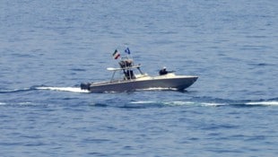 Ein Schiff der iranischen Revolutionsgarde (Archivbild)