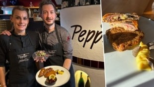 Stefan Lerchers Team mit Thomas Wimmer und Stefanie Bieda bereiteten das 700 Euro teure Cordon ...