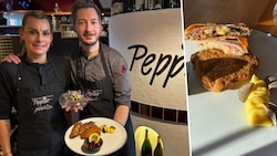 Stefan Lerchers Team mit Thomas Wimmer und Stefanie Bieda bereiteten das 700 Euro teure Cordon ...