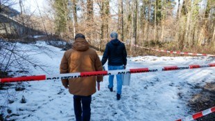 Die Polizei sicherte am Tatort stundenlang Spuren