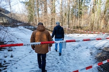 Die Polizei sicherte am Tatort stundenlang Spuren