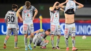 Solche Bilder waren einst unter Ex-Kapitän Michi Liendl (Mitte) nicht allzu oft beim WAC zu ...