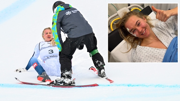 Marte Monsen stürzte in Crans-Montana schwer.