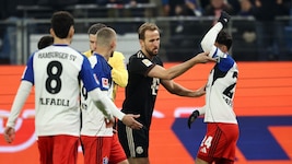 Harry Kane (mitte) traf erneut für die Bayern – zum Sieg reichte es jedoch nicht.