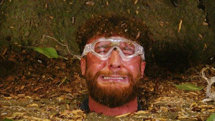 Umut bei seiner letzten Dschungelprüfung