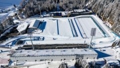 Die Biathlon-Arena in Antholz, eine von vielen Olympia-Wettkampfstätten