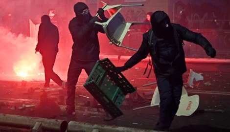 Wilde Szenen in Turin